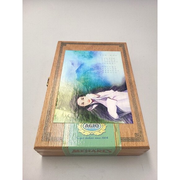 Mehari's Agio Cigars Empty Wood 50 Cigar Box Made in Holland Customized - Picture 2 of 6